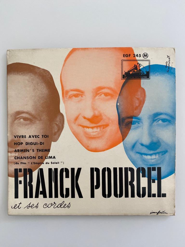 45 RPM Franck Pourcel Et Ses Cordes Vivre Avec Toi 1957, Ophalen of Verzenden, Voor 1960, Gebruikt, Overige formaten