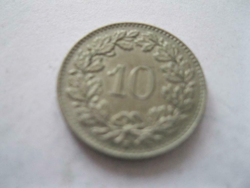 10 Rappen Helvetica 1962, Timbres & Monnaies, Enlèvement ou Envoi, Autres pays, Monnaie en vrac