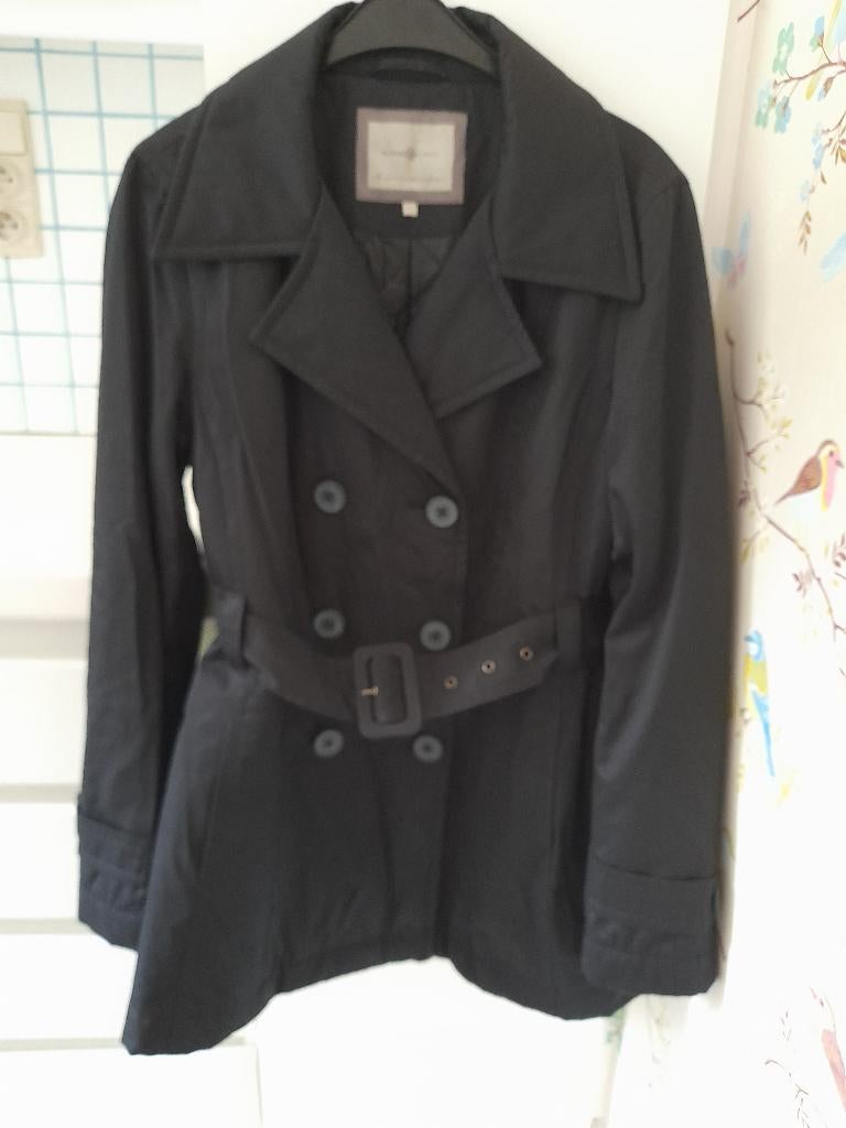 zwarte damesjas, Kleding | Dames, Ophalen of Verzenden, Zo goed als nieuw, Maat 42/44 (L)