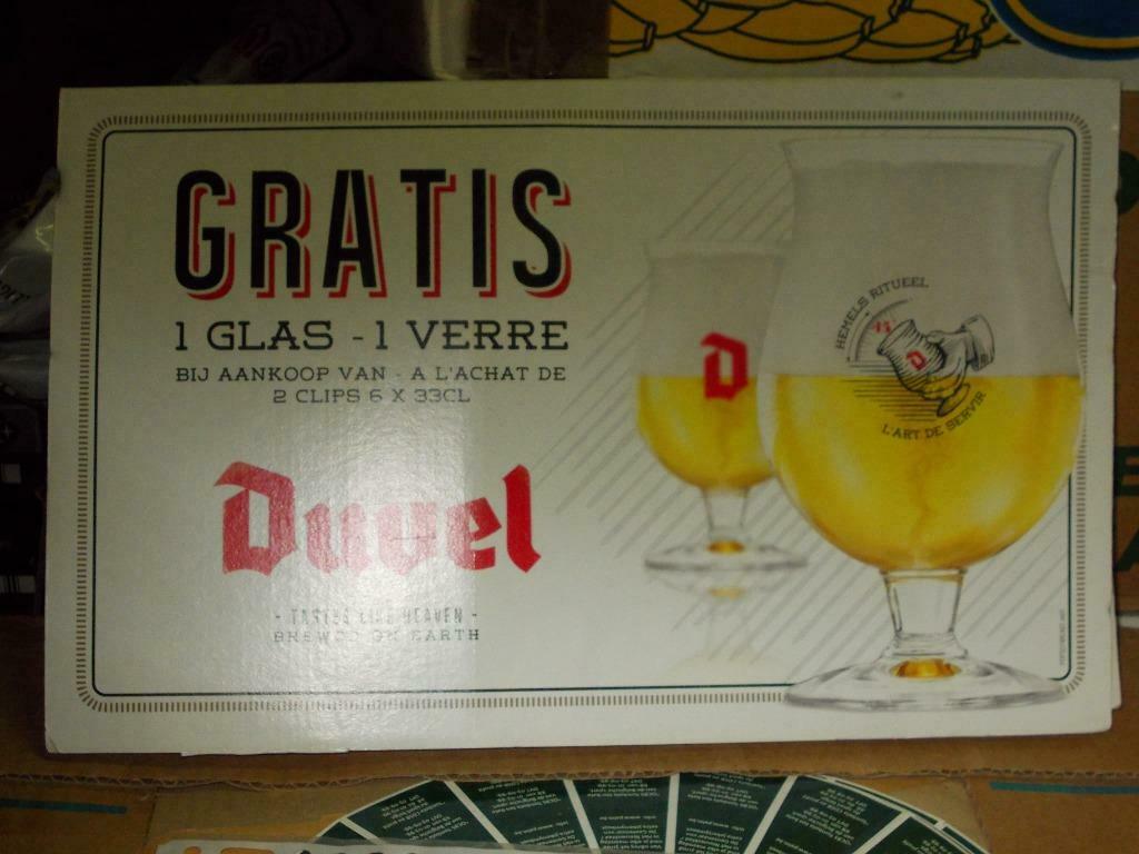 Beersign .Reclame .Duvel, Verzamelen, Ophalen of Verzenden, Gebruikt, Reclamebord