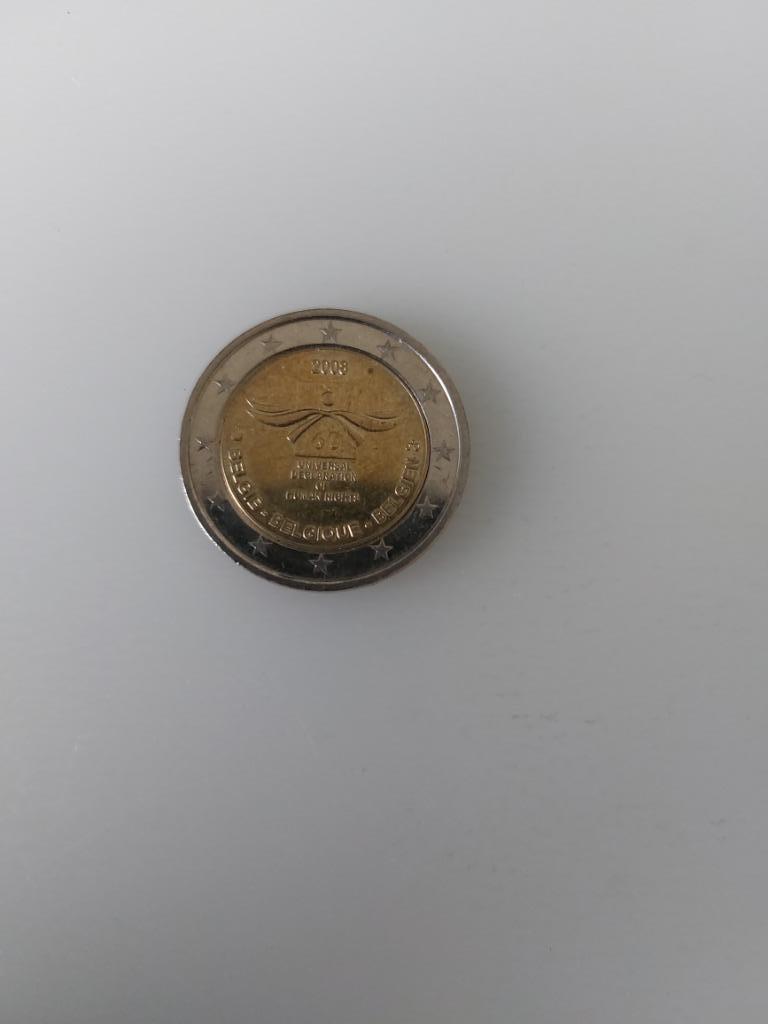 Pièce 2 euros commémorative Belgique 2008, Timbres & Monnaies, Monnaies | Europe | Monnaies euro, Enlèvement ou Envoi, Belgique