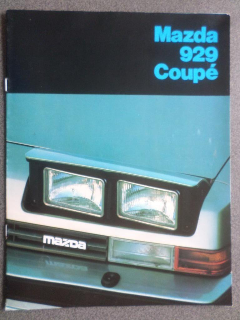 Brochure sur la Mazda 929 Coupé, Livres, Autos | Brochures & Magazines, Enlèvement, Mazda