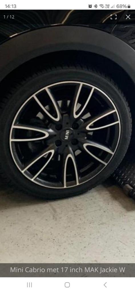 Enkel de velgen mini cooper r52 (zonder banden), Auto-onderdelen, Banden en Velgen, Ophalen, Velg(en)