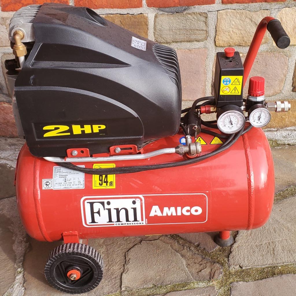 Compresseur Fini Amico, Moins de 25 litres, Enlèvement, Comme neuf, 6 à 10 bars