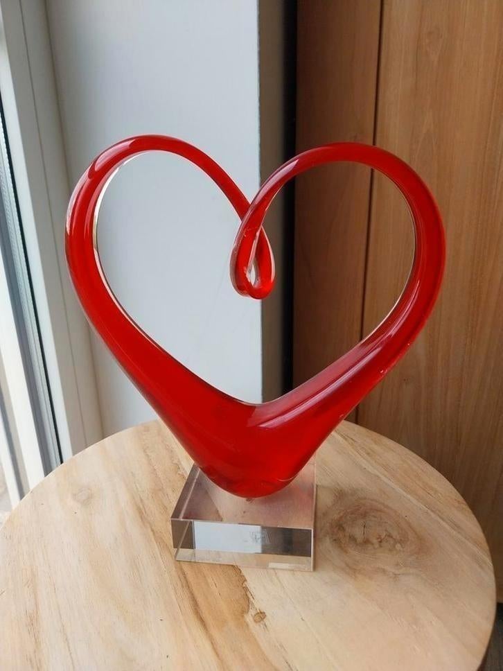 Leonardo glazen hart 23cm design, Ophalen of Verzenden