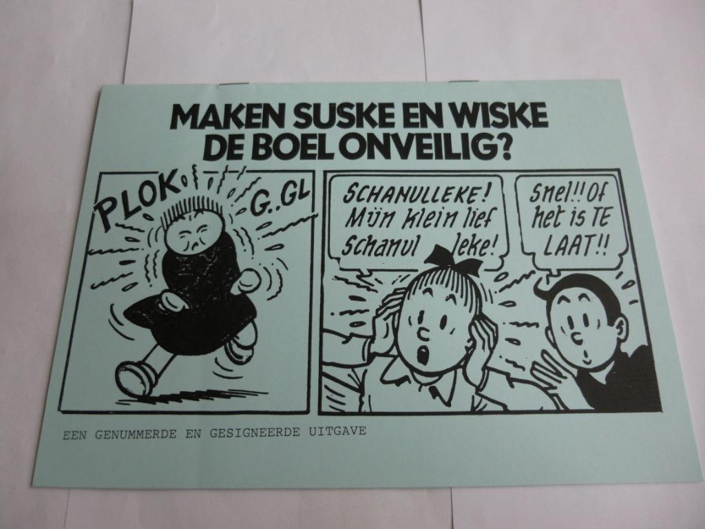 MAKEN SUSKE EN WISKE DE BOEL ONVEILIG ILLEGALE UITGAVE 1991, Verzenden, Willy Vandersteen, Eén stripboek, Zo goed als nieuw