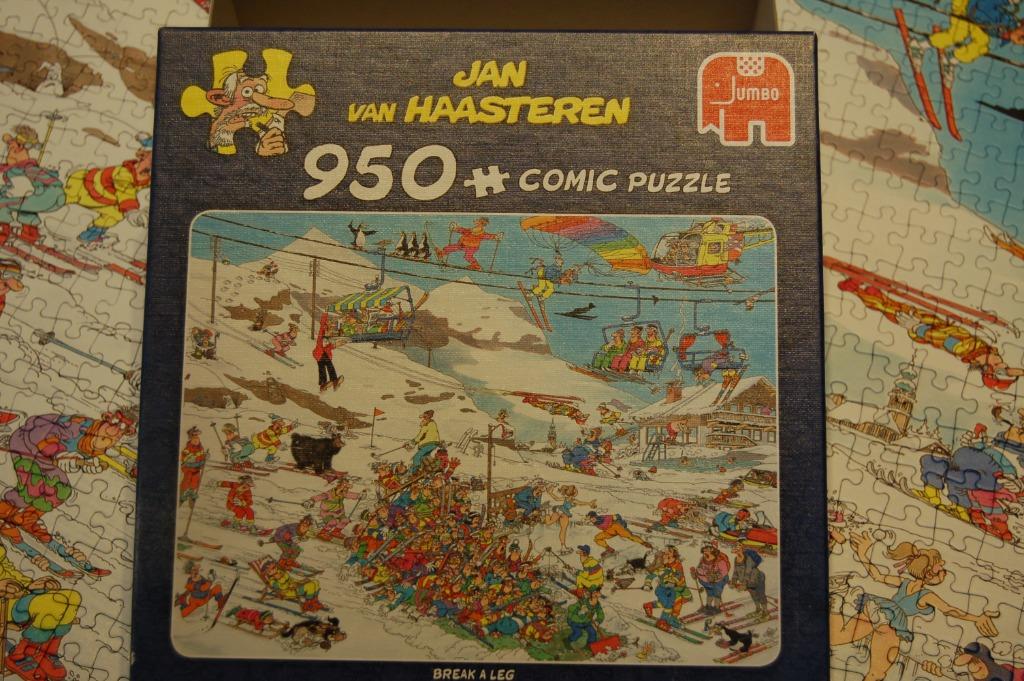 Puzzel Jan van Haasteren - 950 Stuks - Wintersport, Ophalen of Verzenden, 500 t/m 1500 stukjes, Gebruikt, Legpuzzel