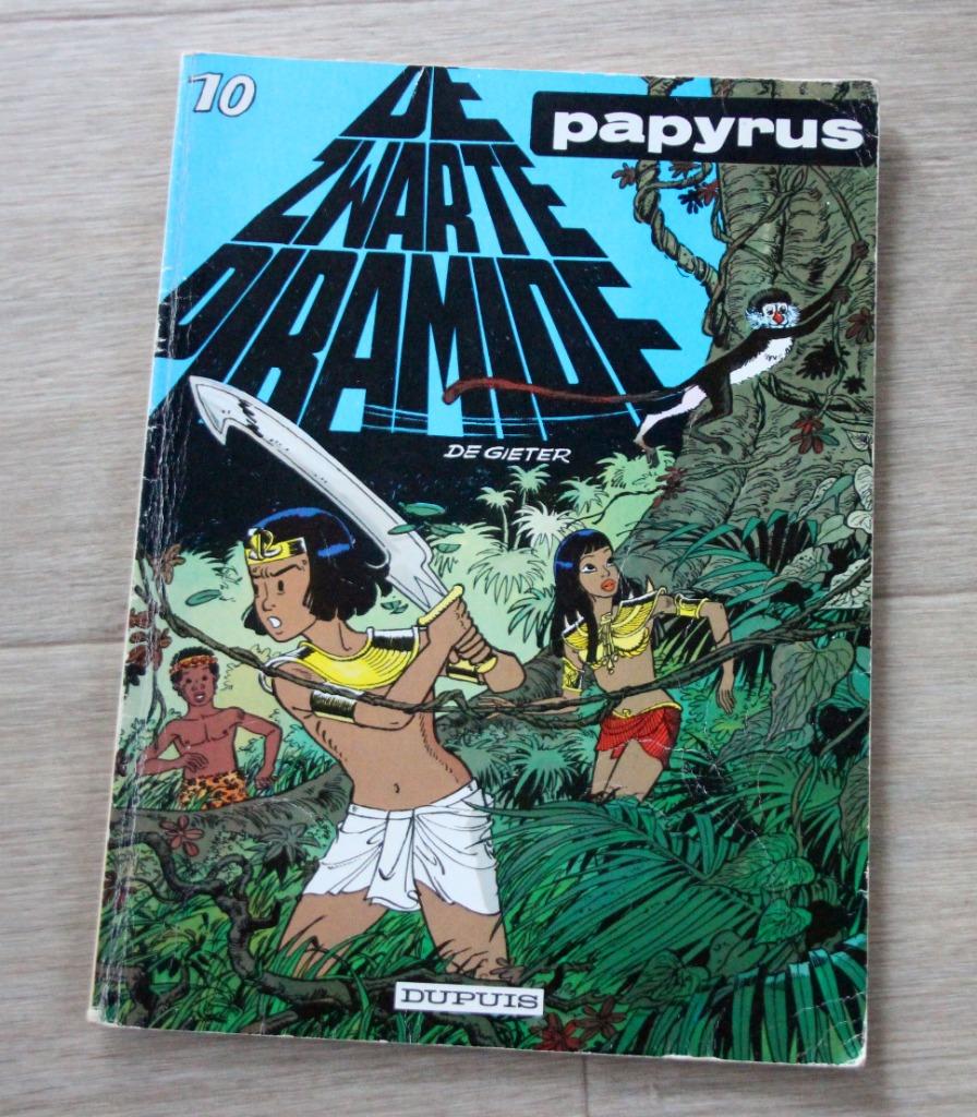 strip Papyrus n 10 - De zwarte piramide Dupuis De Gieter, Boeken, Stripverhalen, Ophalen of Verzenden