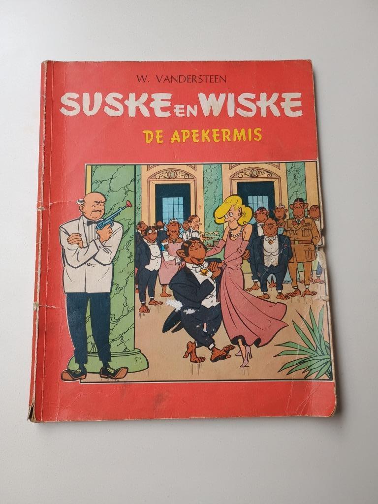 Vintage Suske en Wiske De apenkermis nr 61 eerste druk, Enlèvement