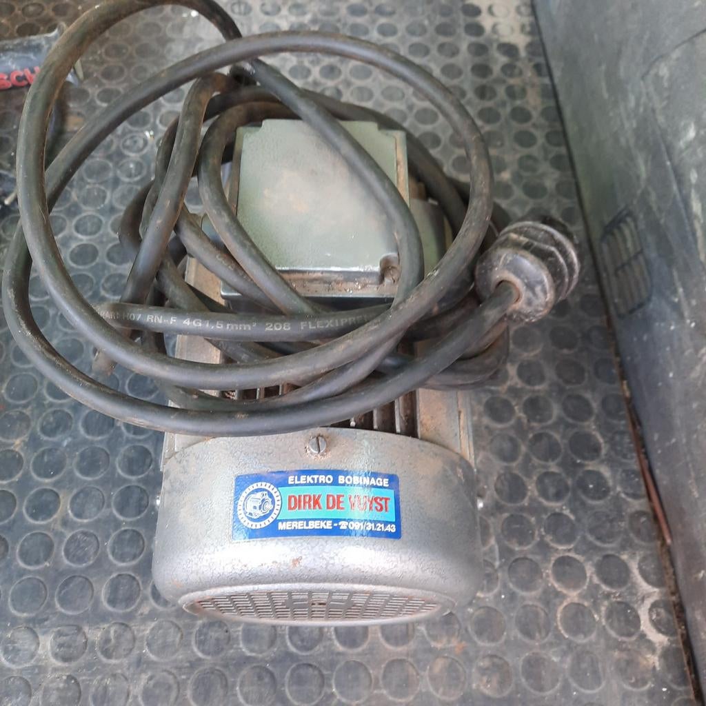Motor,  elektrisch , 380 / 220 volt ., Ophalen, Gebruikt