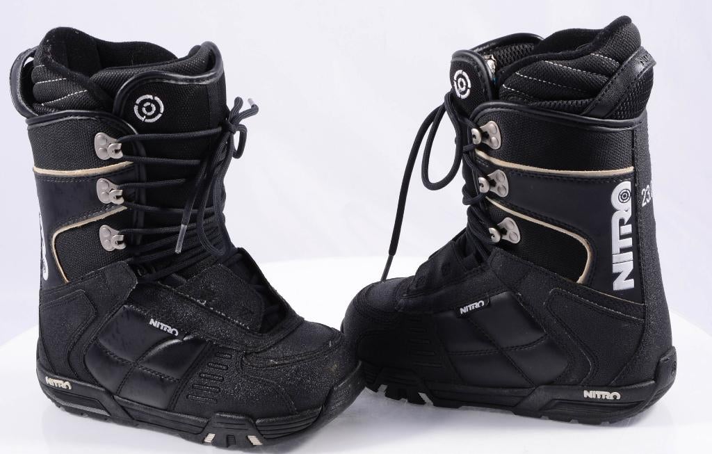 Bottes de snowboard 36.5 40.5 EU NITRO, noir/blanc, Enlèvement ou Envoi, Utilisé, Chaussures