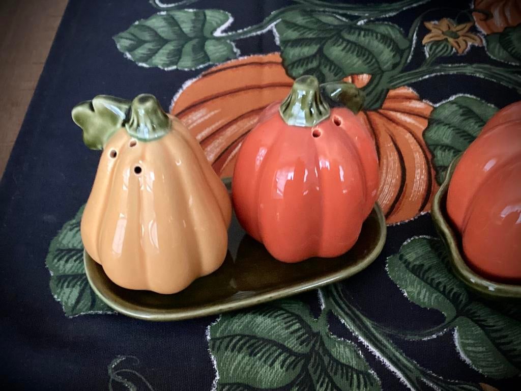 Pompoen Servies ontbijtset 🎃🍵🥄, Ophalen, Zo goed als nieuw