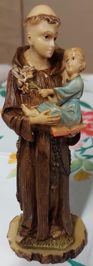 Vintage beeldje heilige Antonius van Padua met kindjeJezus, Ophalen