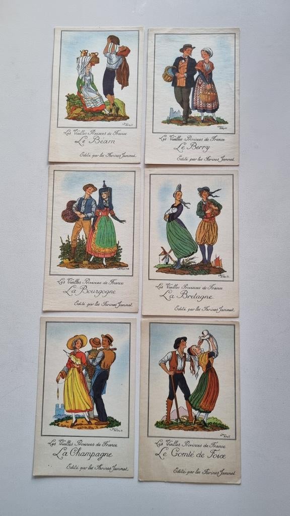 26 chromos Farines Jammet Les vieilles provinces de France, Enlèvement ou Envoi