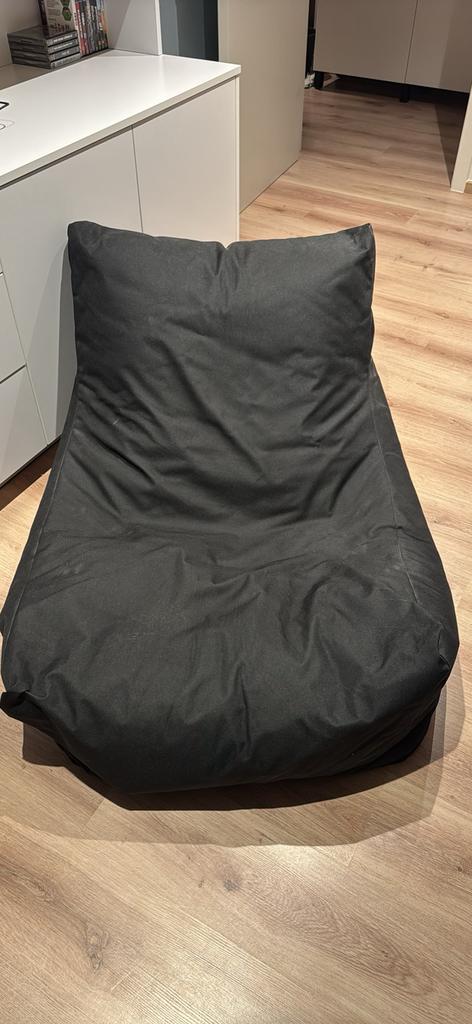 Lounge zitzak zwart, Huis en Inrichting, Zitzakken, Ophalen, Zo goed als nieuw, Zwart, Zitzak