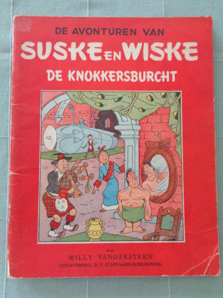 Suske en Wiske - De Knokkersburcht (1e druk 1954), Ophalen of Verzenden