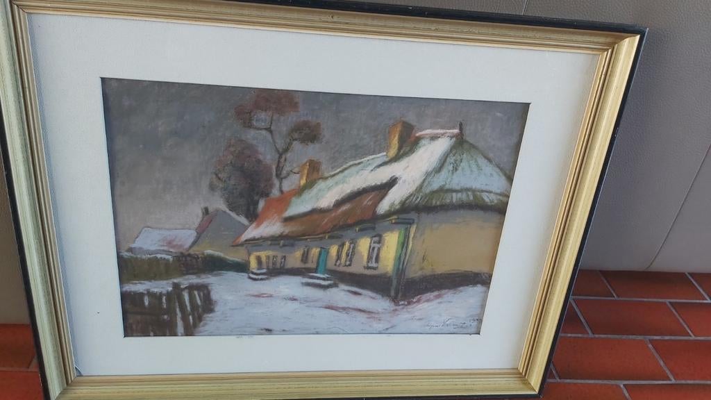 Pasteltekening van Raymond Verstraeten, Ophalen