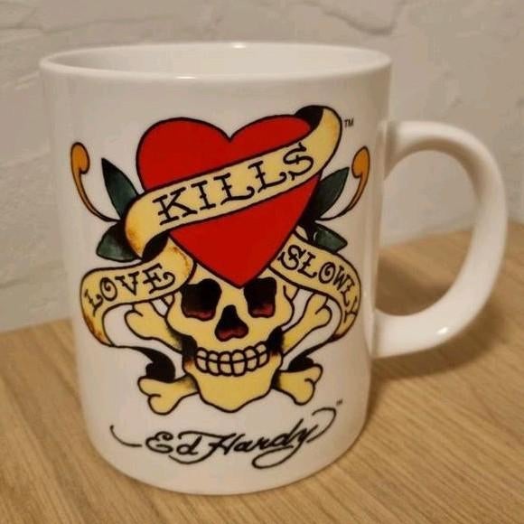 Tasse tattoo mug Ed Hardy tatouage, Enlèvement ou Envoi, Comme neuf