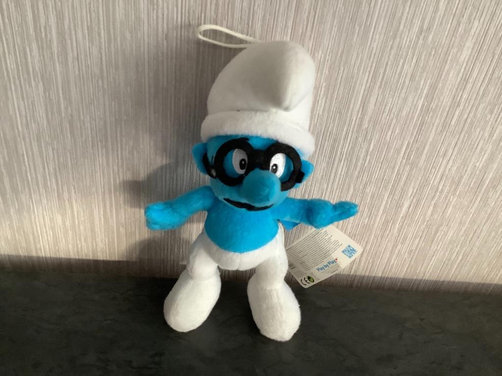 Personnage en peluche Le Schtroumpf à lunettes Les Schtroump, Enlèvement ou Envoi, Neuf, Schtroumpf à Lunettes, Poupée, Figurine ou Peluche