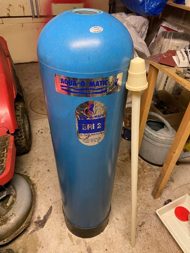 Fles (tank - tank) voor Van Marcke wasverzachter.