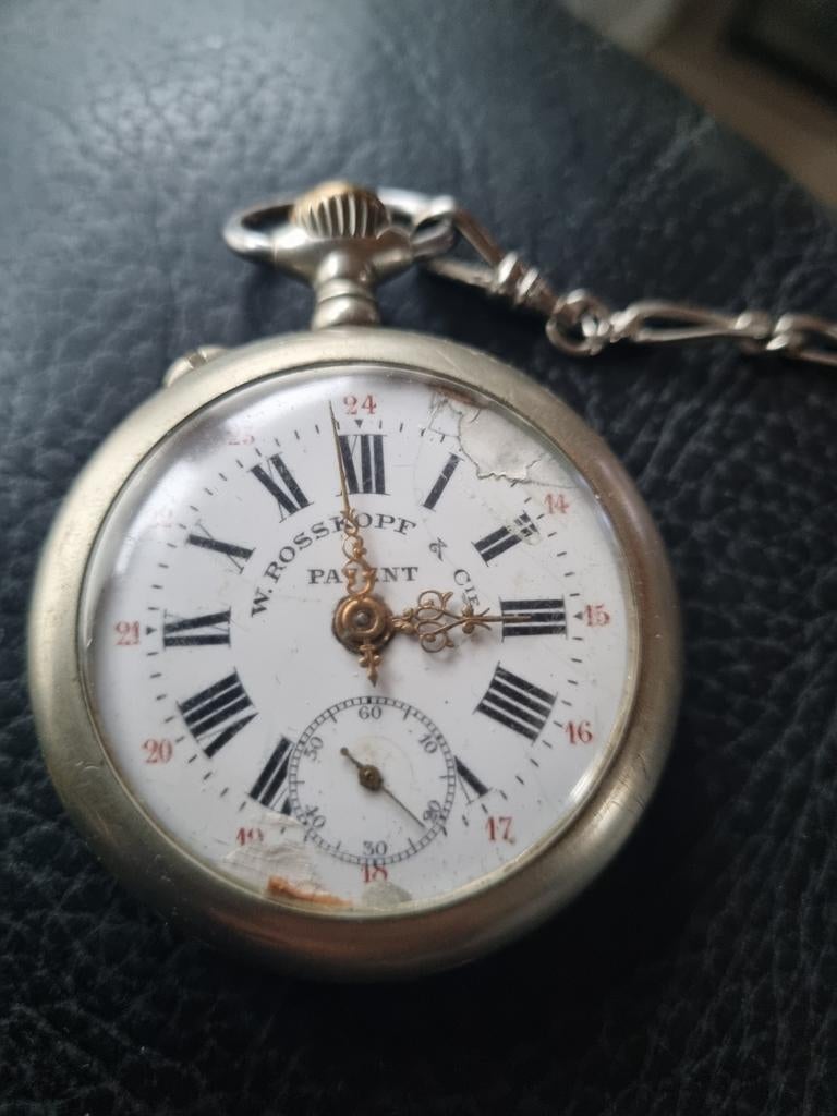 Antiek horloge W. Roskopf, Ophalen of Verzenden