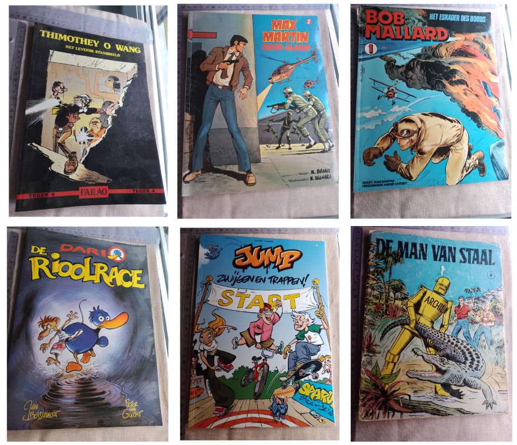 strips rioolrace Rode Ridder Kuifje Suske Wiske Bakelandt, Ophalen of Verzenden, Zo goed als nieuw