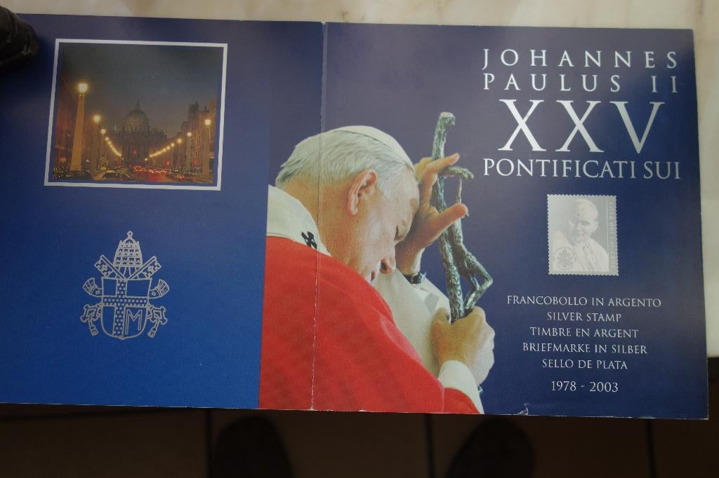 POSTZEGEL SILVER STAMPE  JOHANNUS PAULUS XXV 1973 / 2003, Enlèvement ou Envoi, Non oblitéré, Autres thèmes