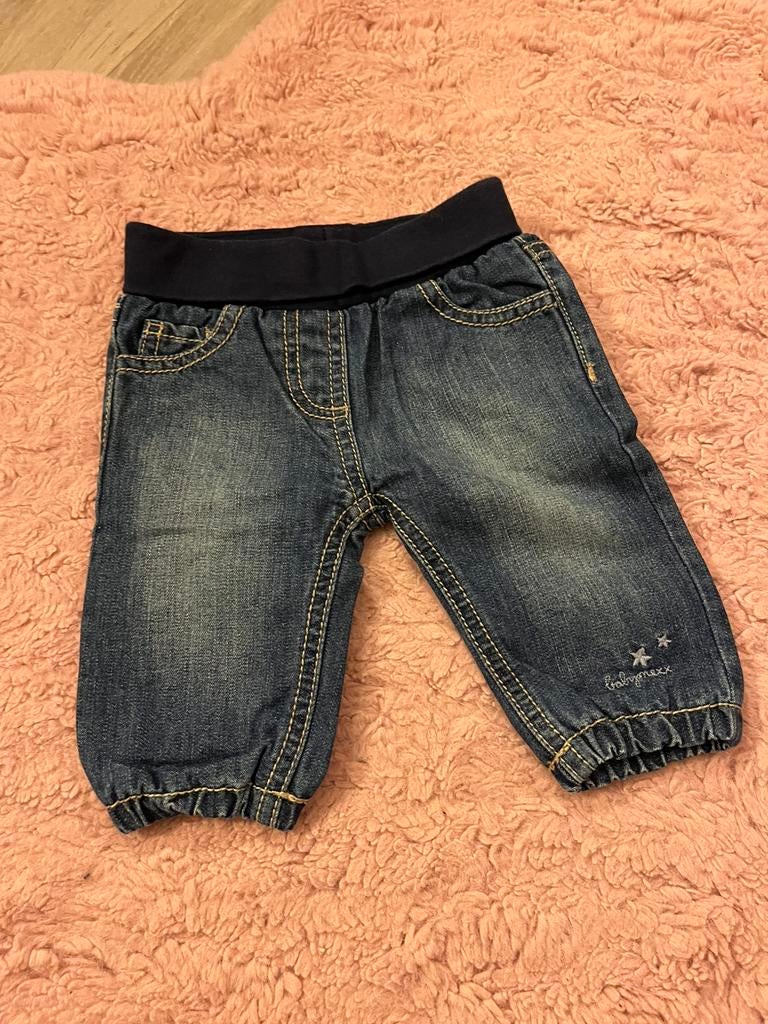 Donker blauwe jeansbroek Mexx, Enfants & Bébés, Vêtements de bébé | Taille 62, Comme neuf, Enlèvement, Fille, Pantalon