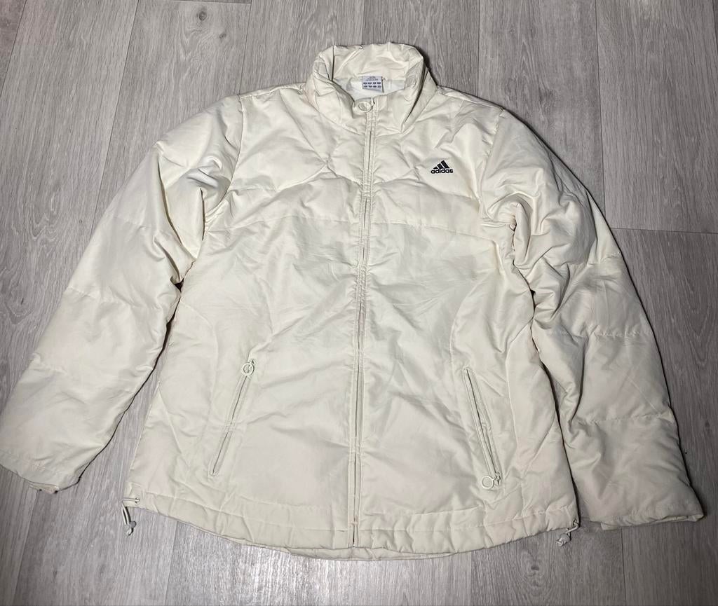 Adidas witte jas maat L, Ophalen of Verzenden