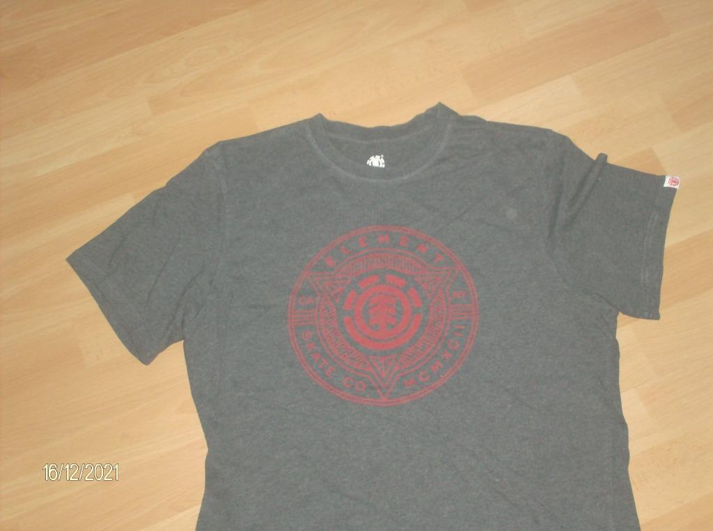 T-SHIRT GRIJS MERK ELEMENT - MAAT M – ALS NIEUW, Kleding | Heren, T-shirts, Maat 48/50 (M), Ophalen of Verzenden, Zo goed als nieuw