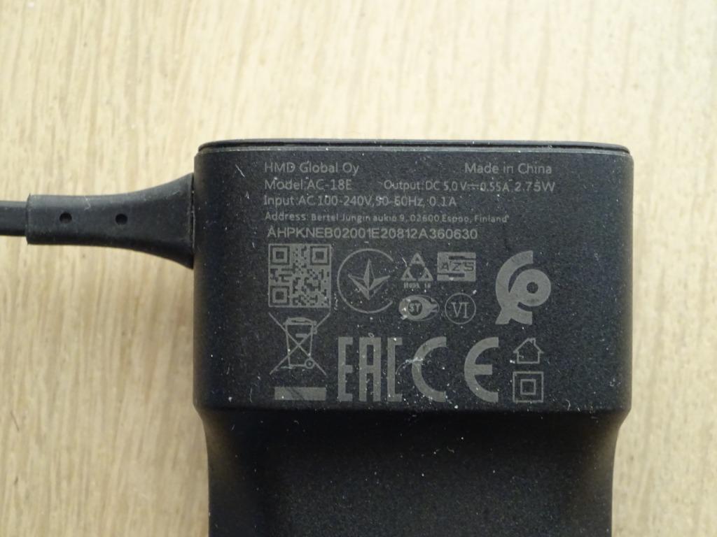 Chargeur NOKIA AC-18E, Enlèvement ou Envoi, Utilisé, Nokia