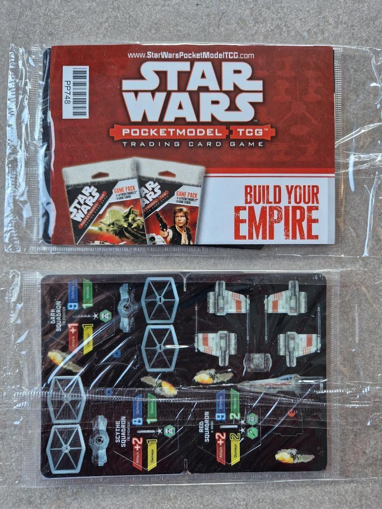 Star Wars 2x Pocketmodel TCG Trading card game tie x-wing, Hobby en Vrije tijd, Ophalen of Verzenden, Nieuw