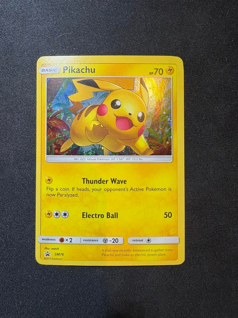 Pikachu promo SM76 pokemon kaart, Enlèvement, Comme neuf