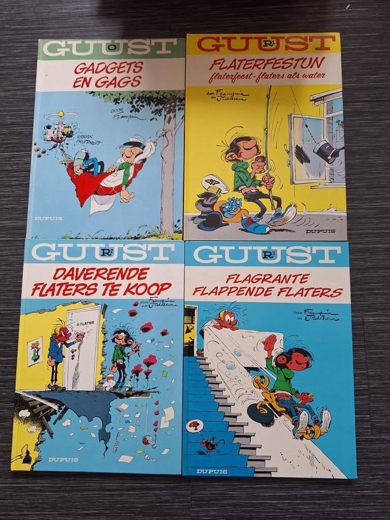 17 strips Guust Flater, Ophalen, Zo goed als nieuw