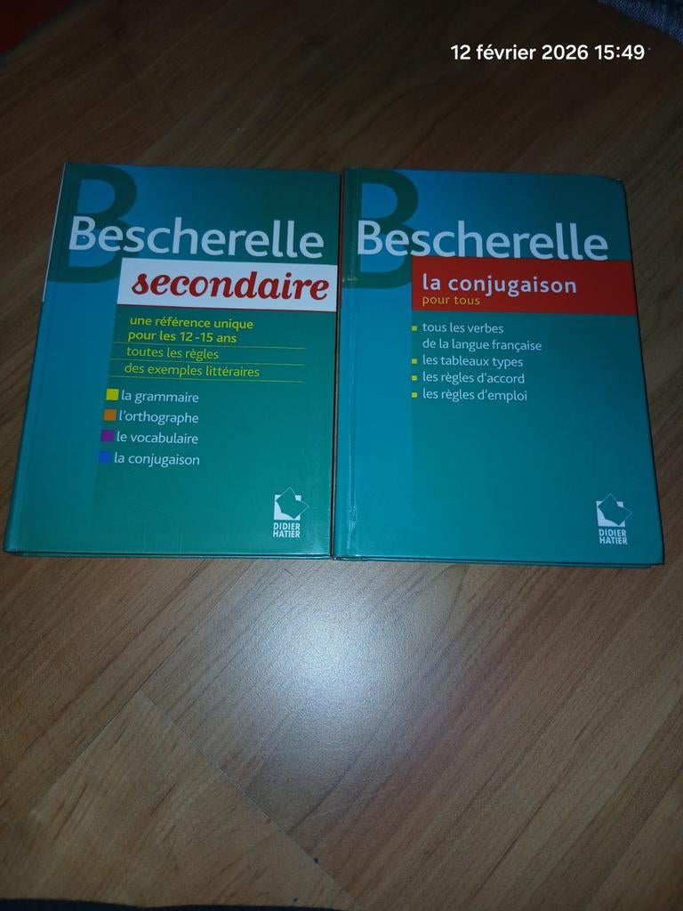 Livres scolaires Bescherelle secondaire et la conjugaison, Enlèvement, Secondaire