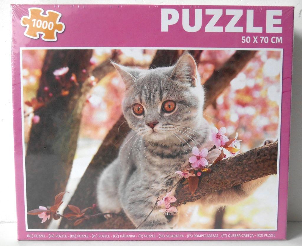 NOUVEAU ! ! ! Puzzle avec un chaton dans un arbre 1000 pièce, Enlèvement ou Envoi, 500 à 1500 pièces, Neuf, Puzzle