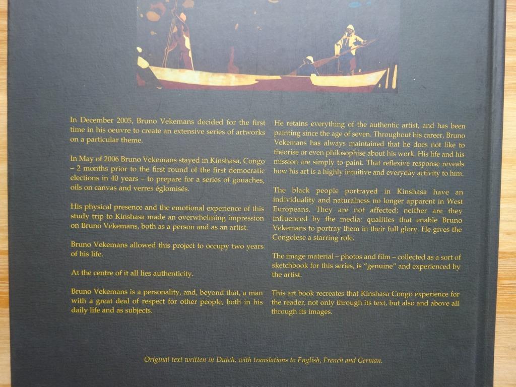 Bruno Vekemans, 2008 Boek+DVD - Kinshasa Congo, Enlèvement ou Envoi, Comme neuf, Peinture et dessin