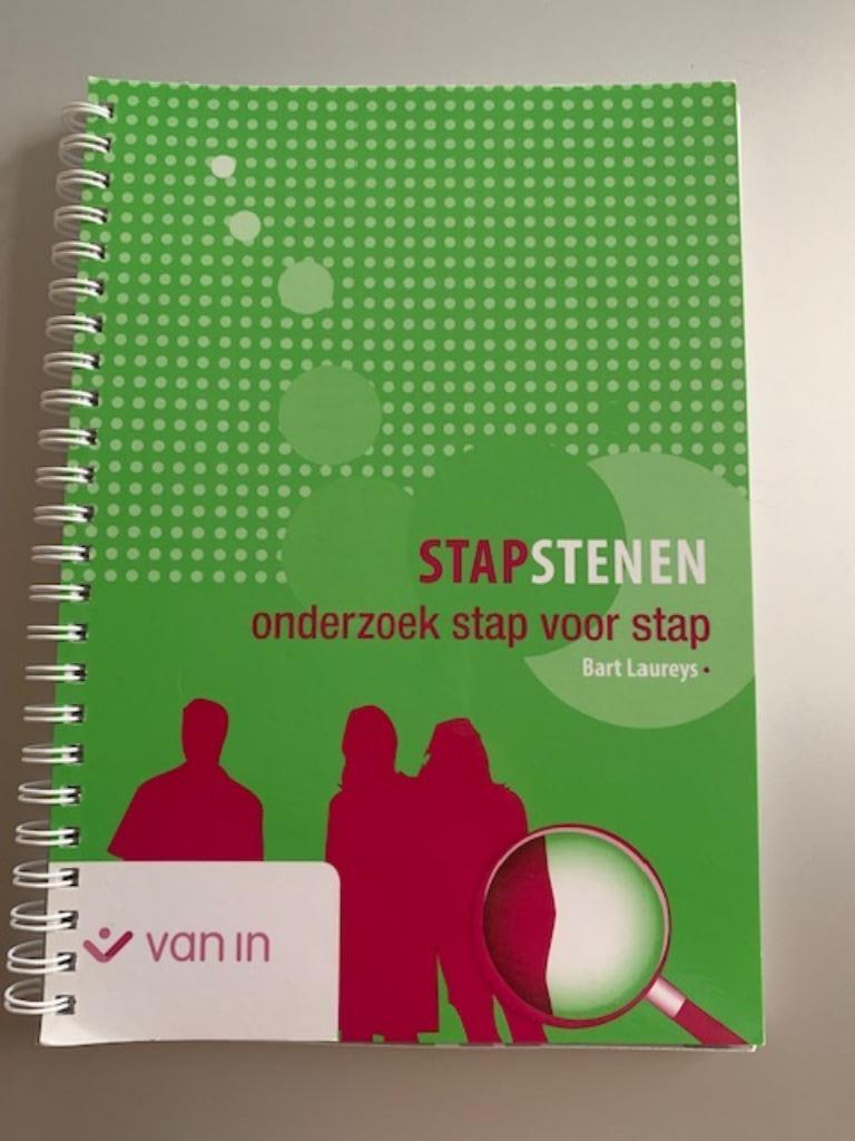 Stapstenen: onderzoek stap voor stap, Boeken, Overige vakken, ASO, Ophalen of Verzenden, Zo goed als nieuw