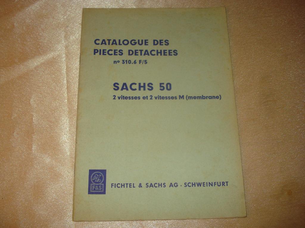 SACHS 50 2 Vitesses Ancien Catalogue des Pièces Détachées, Enlèvement ou Envoi, Autres marques