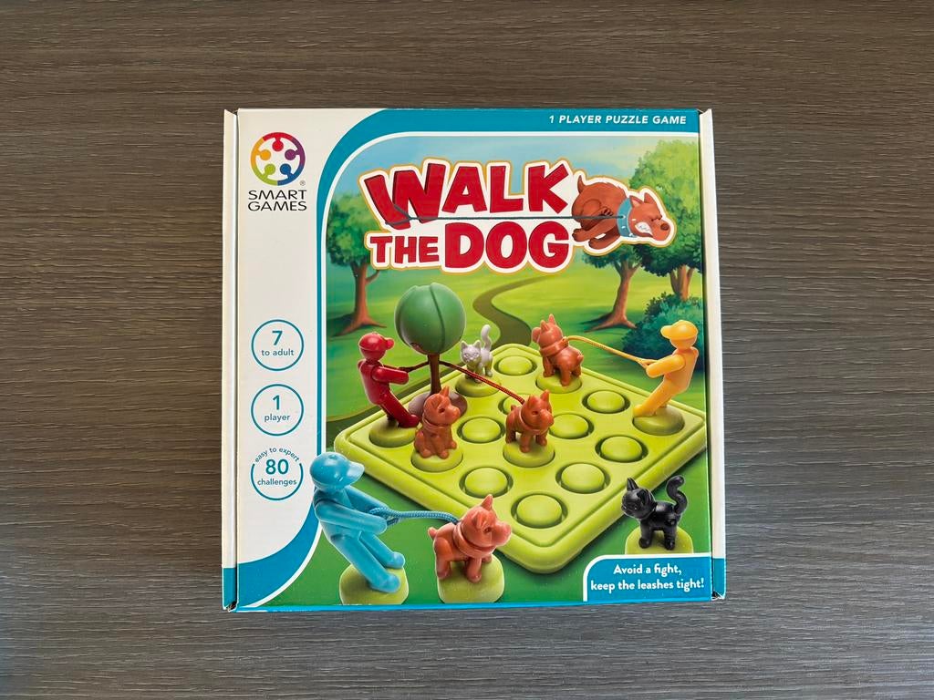 Smart Games Walk the dog, Hobby en Vrije tijd, Gezelschapsspellen | Overige, Een of twee spelers, Ophalen of Verzenden, Zo goed als nieuw