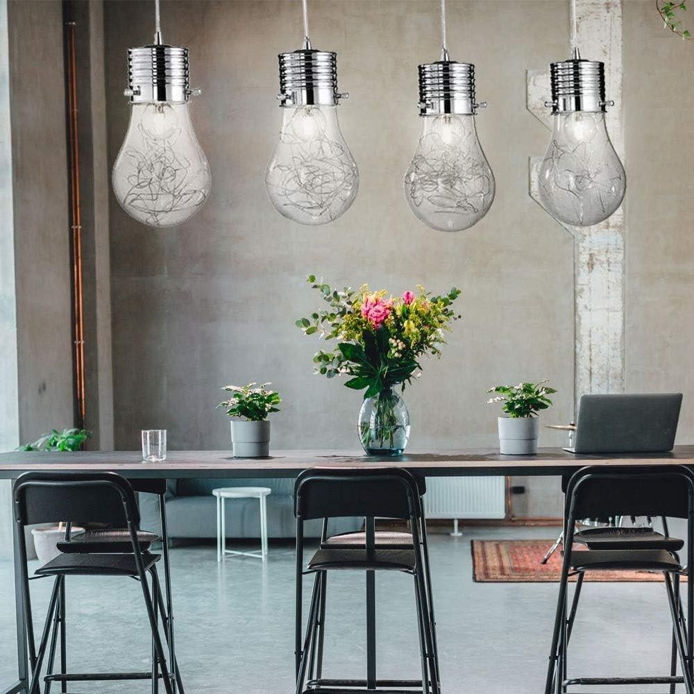 Lampe suspendue Brilliant BULB E27 chromée, Maison & Meubles, Ameublement | Papier peint, Enlèvement ou Envoi
