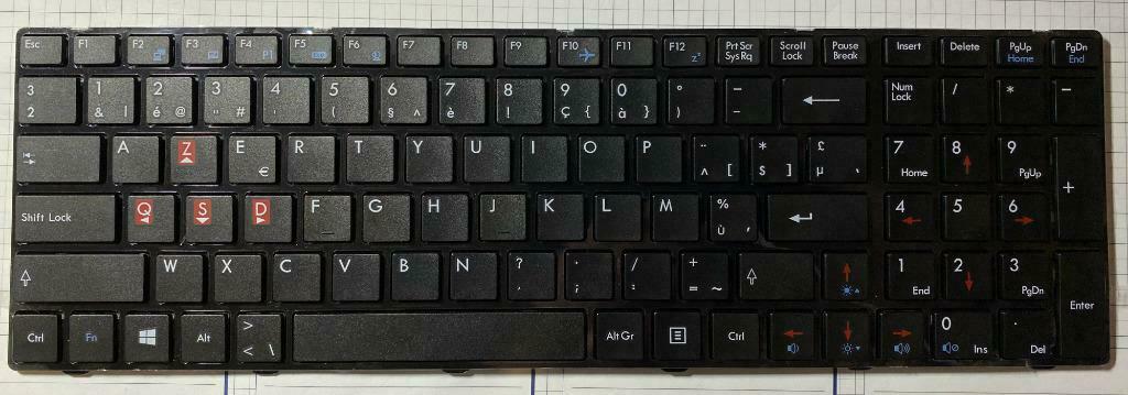 AZERTY Toetsenbord voor laptop Medion X7825, Ophalen of Verzenden, Bedraad, Medion, Nieuw