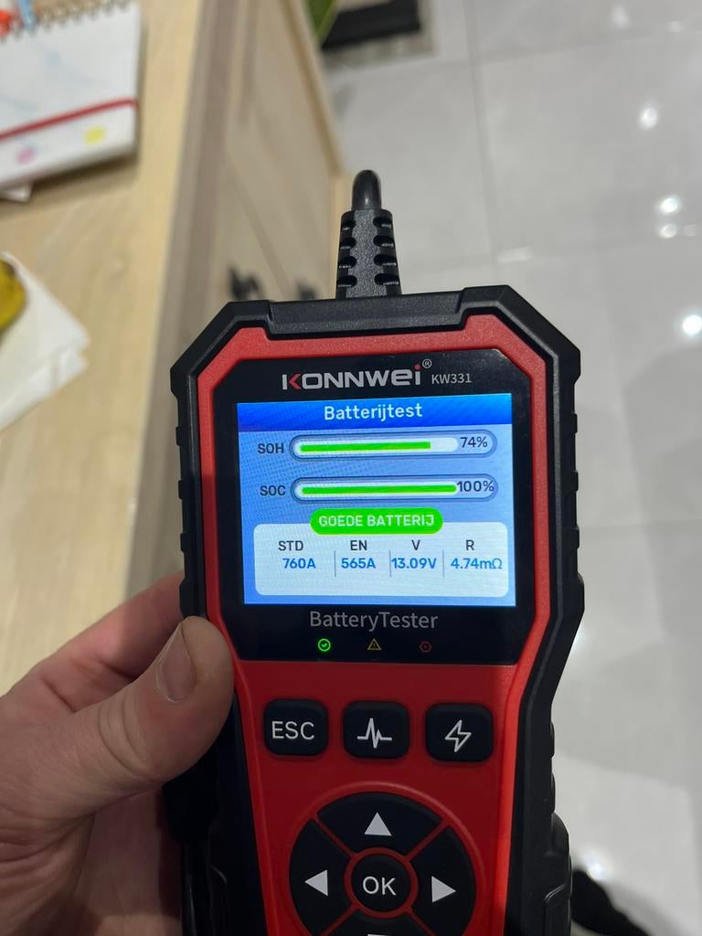 Batterij testen, Auto-onderdelen, Ophalen