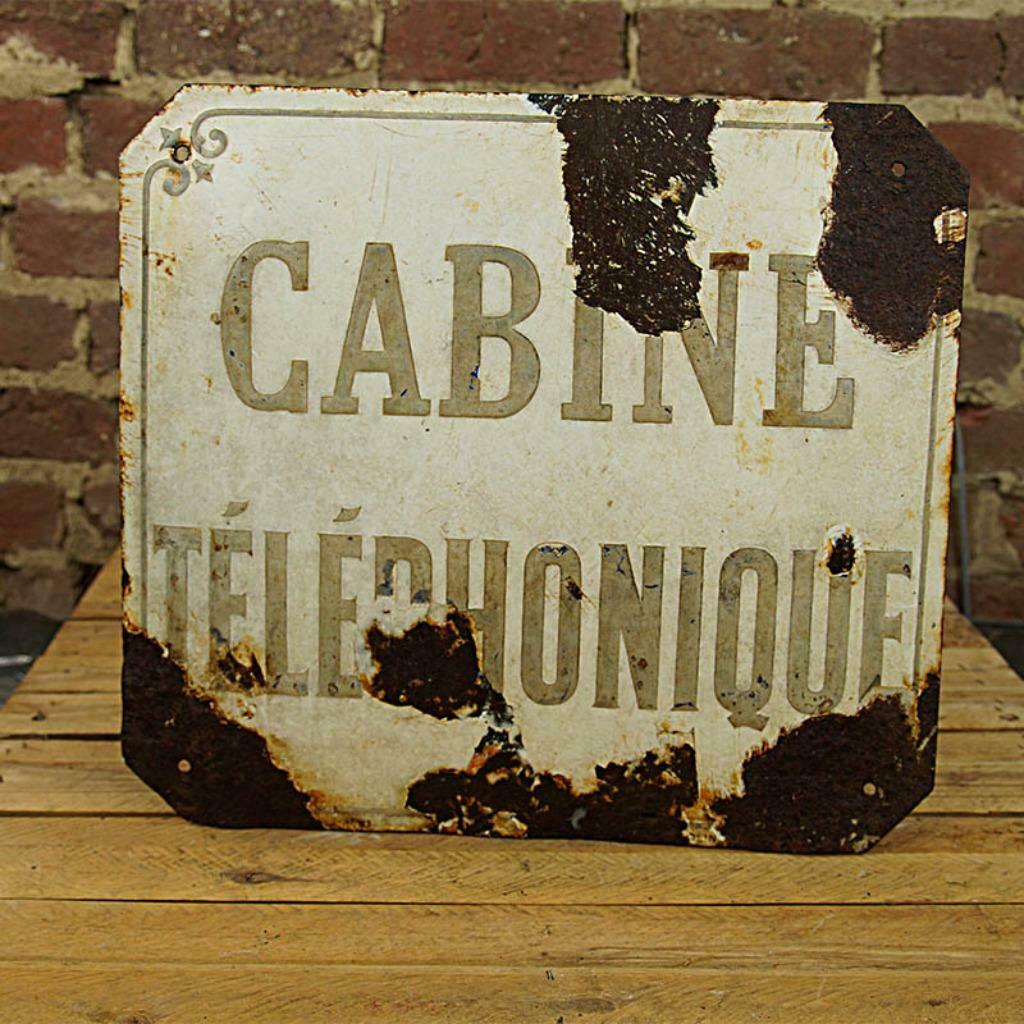 Bord  cabine téléphonique 2019102, Antiquités & Art, Enlèvement