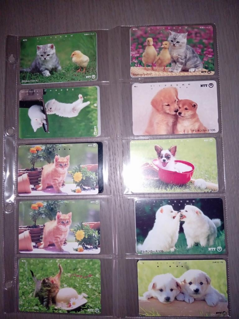 Telefoonkaarten thema dieren 18 stuks lot 71T, Verzamelen, Ophalen of Verzenden