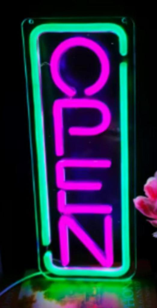 LED lamp neon stijl Open (36.5x14cm), Ophalen of Verzenden, Nieuw