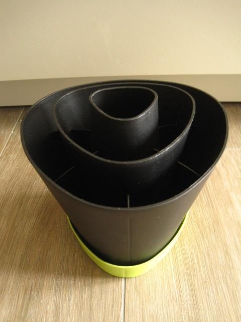 Keukenhulpjes houder Tupperware zwart groen, Ophalen of Verzenden, Gebruikt, Groen, Overige typen