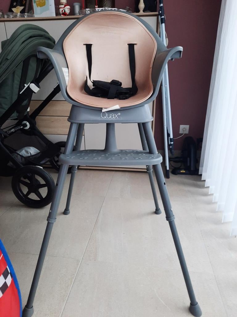 Quax meegroeistoel 3 in 1. Grijs, Kinderen en Baby's, Ophalen, Gebruikt, Meegroeistoel, Gordel(s)