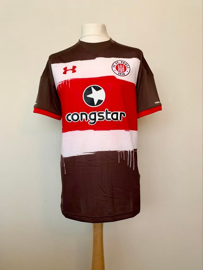St Pauli FC 2017-2018 Home Under Armour football shirt, Maat M, Ophalen of Verzenden, Nieuw, Shirt