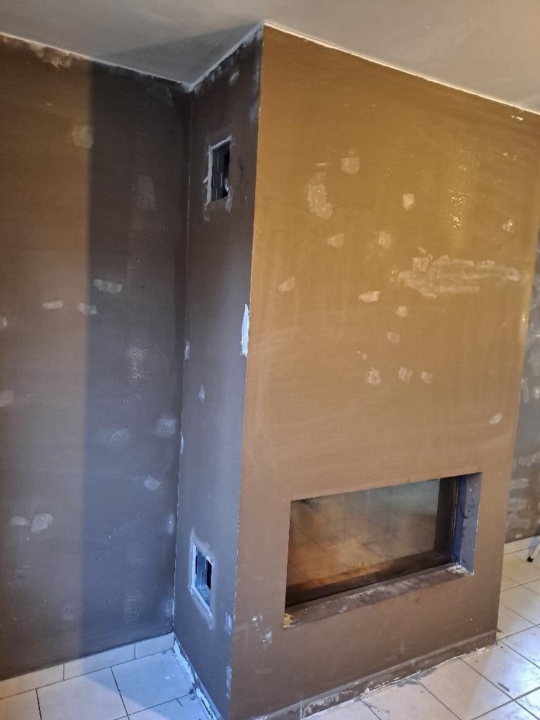 Kalfire W105/47F houthaard – compleet & werkend - verbouwing, Ophalen, Zo goed als nieuw, Inbouwhaard, Houthaard